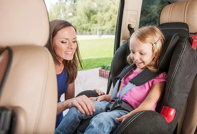 can a child ride in a car seat in a single cab truck