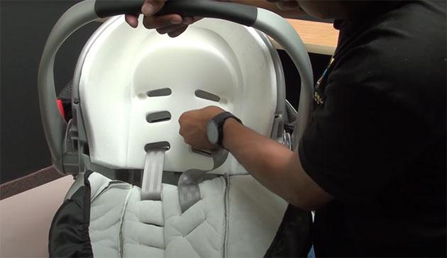 how to adjust straps on a graco car seat
