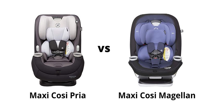 difference between maxi cosi magellan and pria