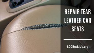 repair tear leather car seats